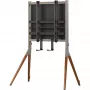One for All Falcon Universal WM 7481 - Standfuß - für LCD-TV / Soundbar - Nussbaum, Anthrazit - Bildschirmgröße: 81,3–177,8 cm (32–70)