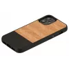 Schutzhülle Man and Wood für iPhone 12 mini Herringbone Nero Schwarz