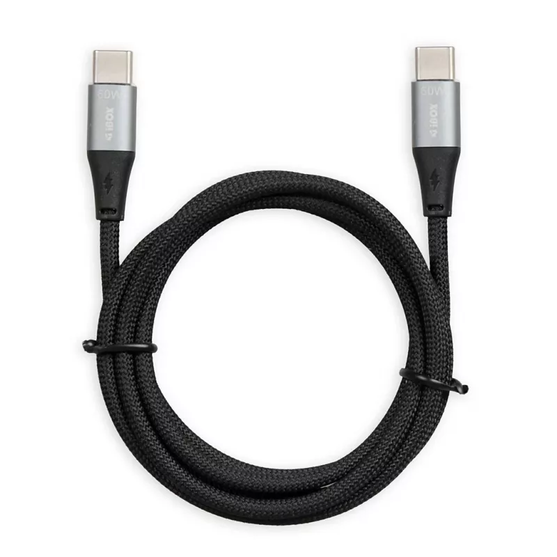 iBOX IKUTC USB-C-Kabel 60W 2m Schwarz
