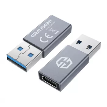 Adapter GRAUGEAR G-AD-CTA-10G USB-A auf USB-C Silber