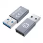Adapter GRAUGEAR G-AD-CTA-10G USB-A auf USB-C Silber