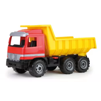 Toy dump truck Lena Actros 62 cm single brown cart