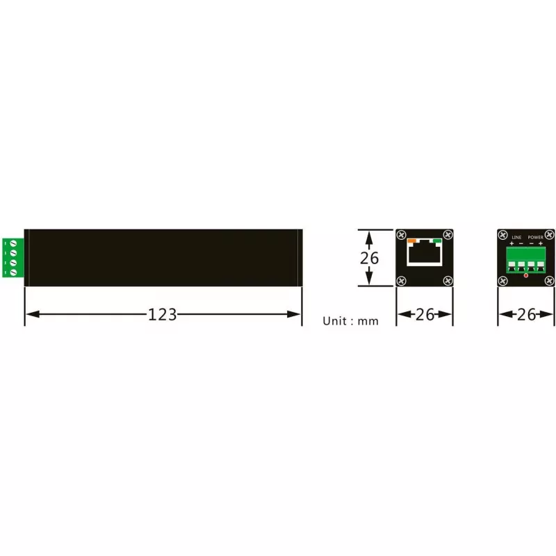 Netzwerk-Medienkonverter ALLNET ALL-MC302v2P2WIRE Set PoE over 2 Wire