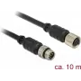 Sensor-/Aktor-Kabel DeLOCK 12643 0,1 m M8 Schwarz