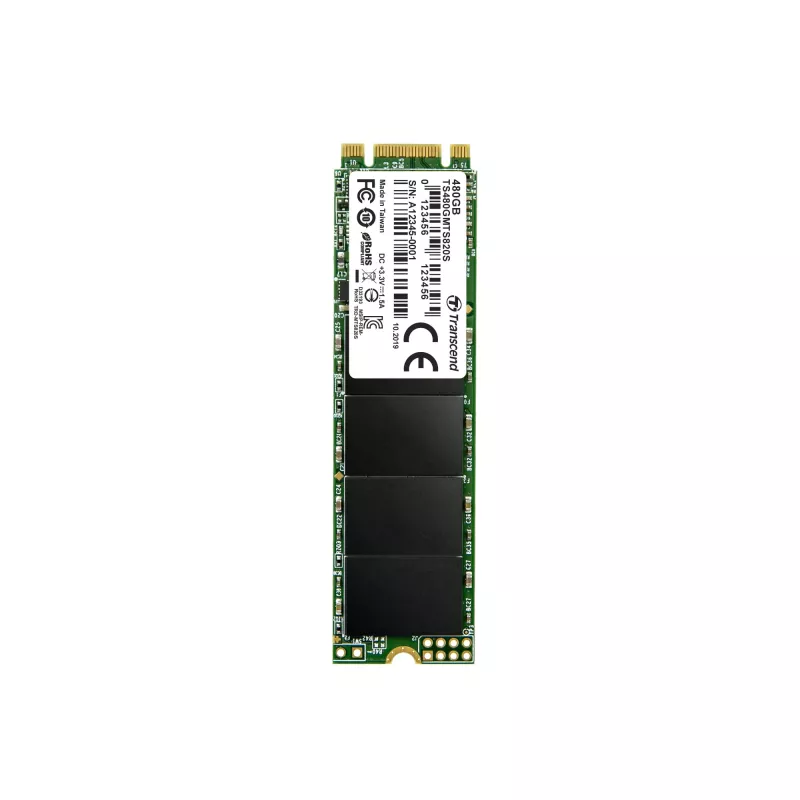 SSD-Laufwerk Transcend 480GB M.2 6Gbit/s TS480GMTS820S