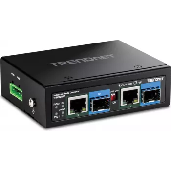 Netzwerk-Medienkonverter TRENDnet TI-BF22SFP 1GbE mit 2 RJ-45-Ports und 2 SFP-Slots