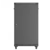 19-Zoll-Rack-Schrank LANBERG 22HE 600x1000 mm, schwarz, Glastüren vorne und hinten