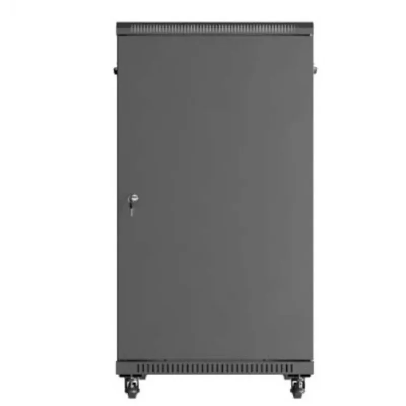 19-Zoll-Rack-Schrank LANBERG 22HE 600x1000 mm, schwarz, Glastüren vorne und hinten