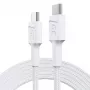 USB-C-zu-USB-C-Kabel Grün Cell KABGC29W 2 m, USB 3.2 Gen 1, 60 W PD, geflochtenes TPE, weiß