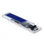 SSD-Gehäuse DeLOCK 42620 Externes Gehäuse für M.2 NVME PCIe SSD mit USB Typ-C-Buchse, transparent