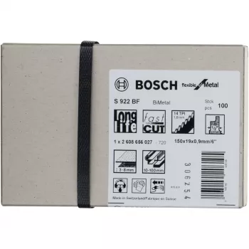 Bosch 2 608 656 027 Stich-/Schroll-/Säbelsägeblatt Bimetall 100 Stk.