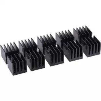 Alphacool GPU RAM Aluminium-Kühlkörper 15x15mm - schwarz 10 Stk. (17155)