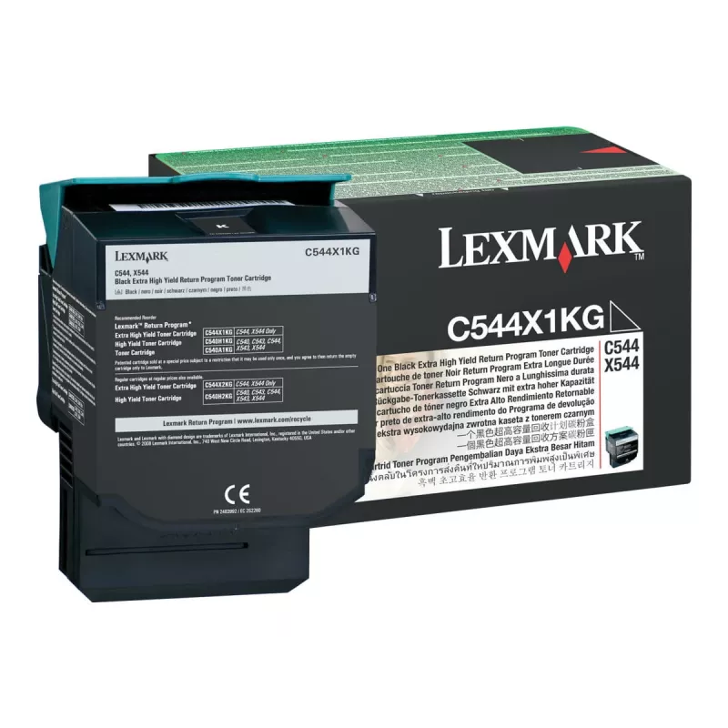 Lexmark C544X1KG - Tinte schwarz - für C544dn, C544dtn, C544dw, C544n, X544dn, X544dn RCS, X544dtn, X544dw, X544n