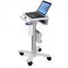 Ergotron StyleView Laptop-Wagen, SV10 – Wagen für Notebook – medizinisch – Metall – Weiß, Aluminium – Bildschirmgröße: bis 43,2 cm (bis 43,20 cm (17)) (SV10-1100-0)
