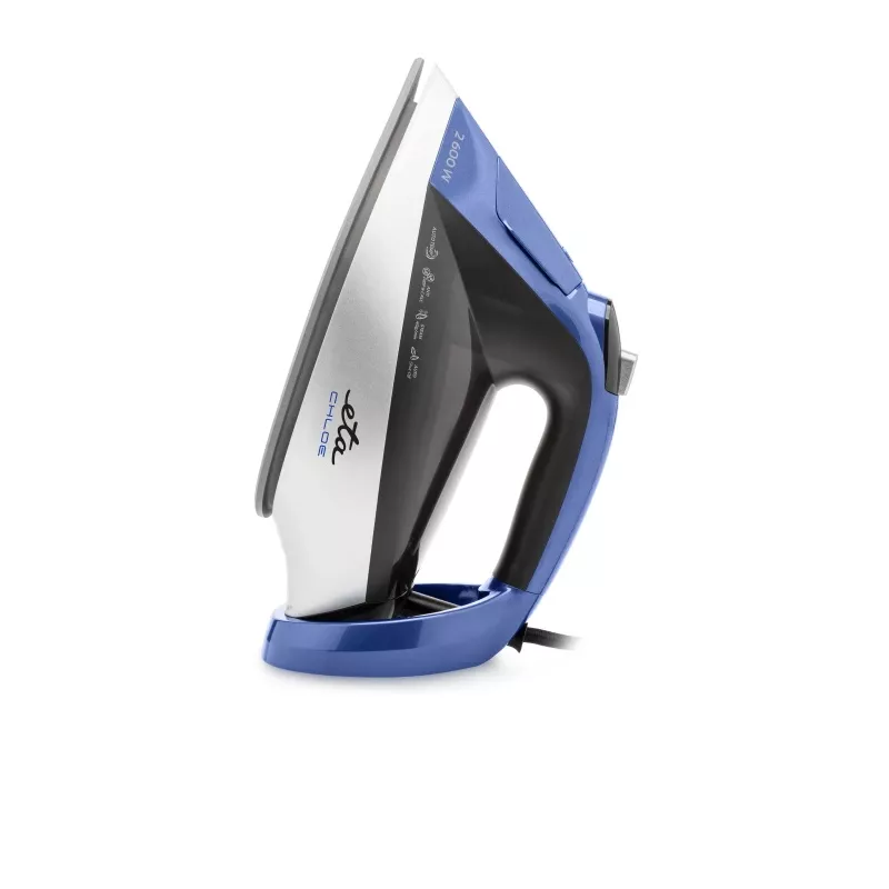 ETA Dampfbügeleisen | ETA227690000 Chloe | Dampfbügeleisen | 2600 W | Wassertankkapazität 350 ml | Dauerdampf 40 g/min | Silber/Blau
