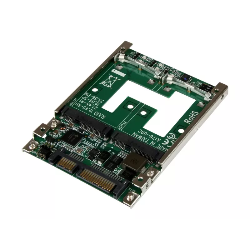 StarTech.com Dual mSATA SSD zu 2,5 inch SATA RAID Adapter Konverter