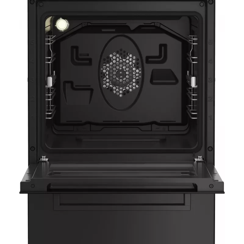 Freistehender Herd BEKO FSM52331DBDS, Gaskochfeld 4 Brenner (2900/2000/2000/1000 W), Elektrobackofen 60 L, 60 cm, Energieeffizienzklasse A, schwarz