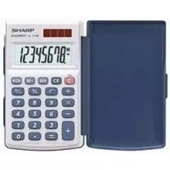 Sharp EL-243S Taschenrechner Pocket Basic Silber