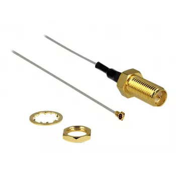 Koaxialkabel DeLOCK 88815 0,2 m MHF IV (I-PEX) RP-SMA Grau