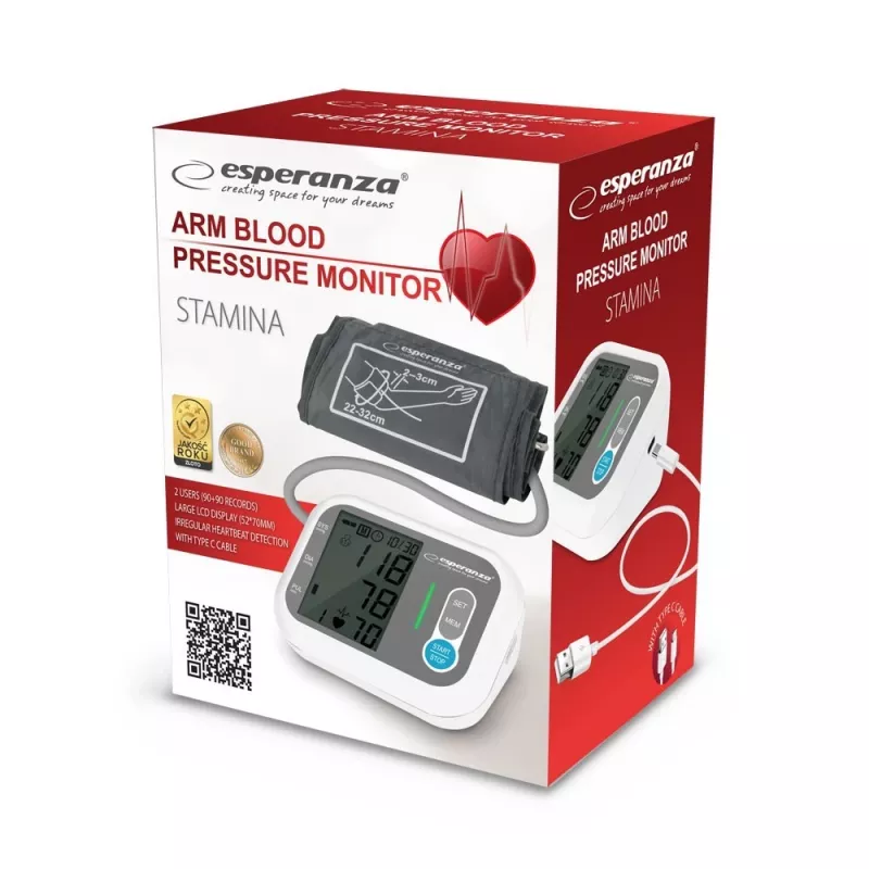 Blutdruckmessgerät Esperanza ECB005 automatische Messung mit LCD-Display