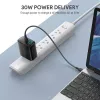 Wand Charger 2xUSB Leistung Delivery (1xUSB A+1xUSB C) 5.4A 30W Dynamic Detect PA-D1