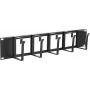 Kabelmanagement-Panel LOGON RAO115BL Schwarz Aluminium 19 Zoll