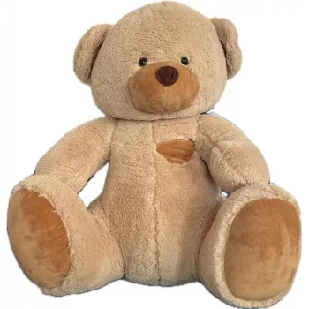 Plüschbär TULILO Oktawian 75 cm Creme – Stofftier, 75 cm Höhe, cremefarben