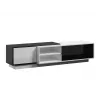 Cama TV-Schrank SIGMA1 180 weiß/schwarz glänzend