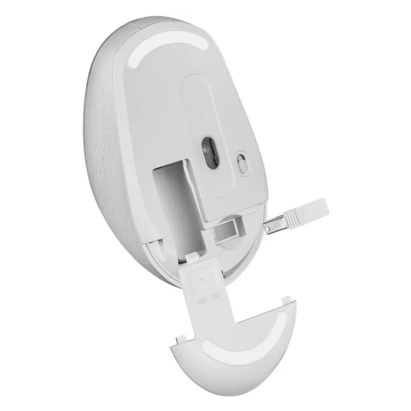 Kabellose Maus mit leisem Klick AURIS MB-027 800/1200/1600 DPI weiß