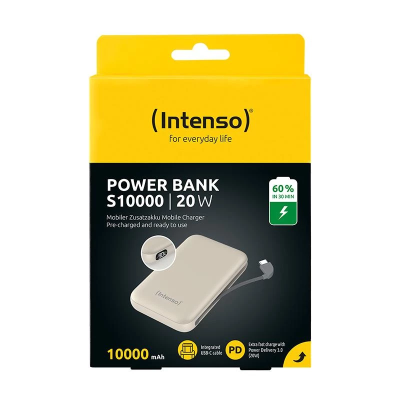 Powerbank USB 10000MAH/BEIGE S10000 7333031 Intenso