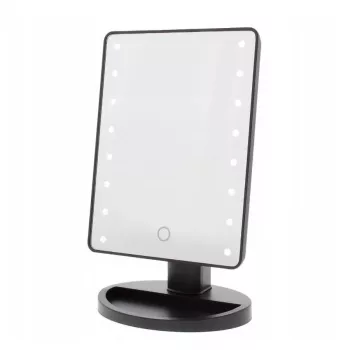 Extralink Makeup Mirror, Schwarz Lighted with Stand