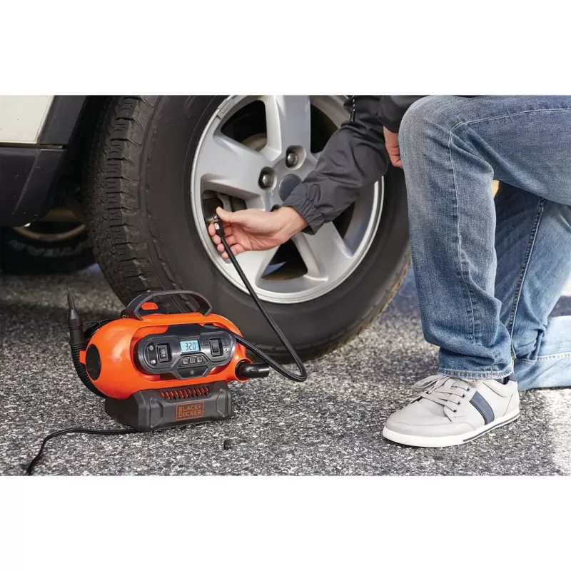 Black & Decker BDCINF18N-QS Luftkompressor 160 l/min AC/Zigarettenanzünder