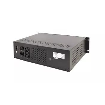 Gembird - USV Rack 19'' 3,4U 1500VA, 4x IEC 230V Ausgang, IEC14 Eingang, RJ11, USB, LCD Line-Interactive 1,5 kVA 900 W 4 Steckdosen