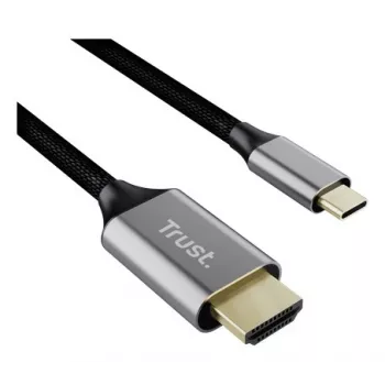USB-C auf HDMI Kabel TRUST CALYX 25630, 4K (3840x2160), 2 m, schwarz, Stecker-Stecker