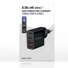 Qoltec GaN POWER PRO Ladegerät | 2xUSB-C | 2xUSB | 130W | 5-20V | 1.5-5A | XP | Schwarz
