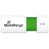 MediaRange - USB-Flash-Laufwerk - 32 GB - USB 2.0 - Weiß, Grün (MR973)