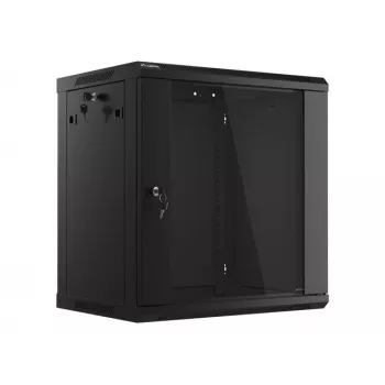 Wandmontierter Rack-Schrank LANBERG WF01-6412-10B 12U, 19-Zoll-Rahmen, 600×450×640 mm, schwarz, IP20