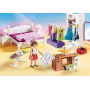 Playmobil Puppenhaus Spielset mit Figuren – Schlafzimmer mit Nähecke 70208