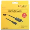 Videokabel-Adapter DeLOCK 85260 USB Type-C HDMI 3 m Schwarz
