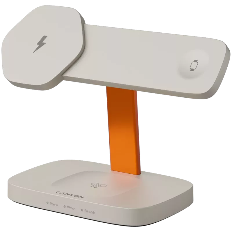 Canyon WCS-310 - Hexagon 310 - 3in1 - kabellose Qi-Ladestation für 3 Geräte gleichzeitig