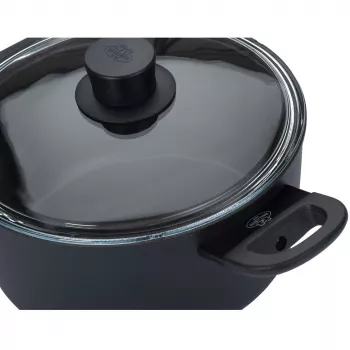 Kochtopf BALLARINI 75002-920-0 Rund Schwarz Aluminium 20 cm
