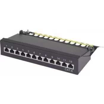 Patch Panel Renkforce 12‑Port CAT6, 1U-Rack, Modell 001485575