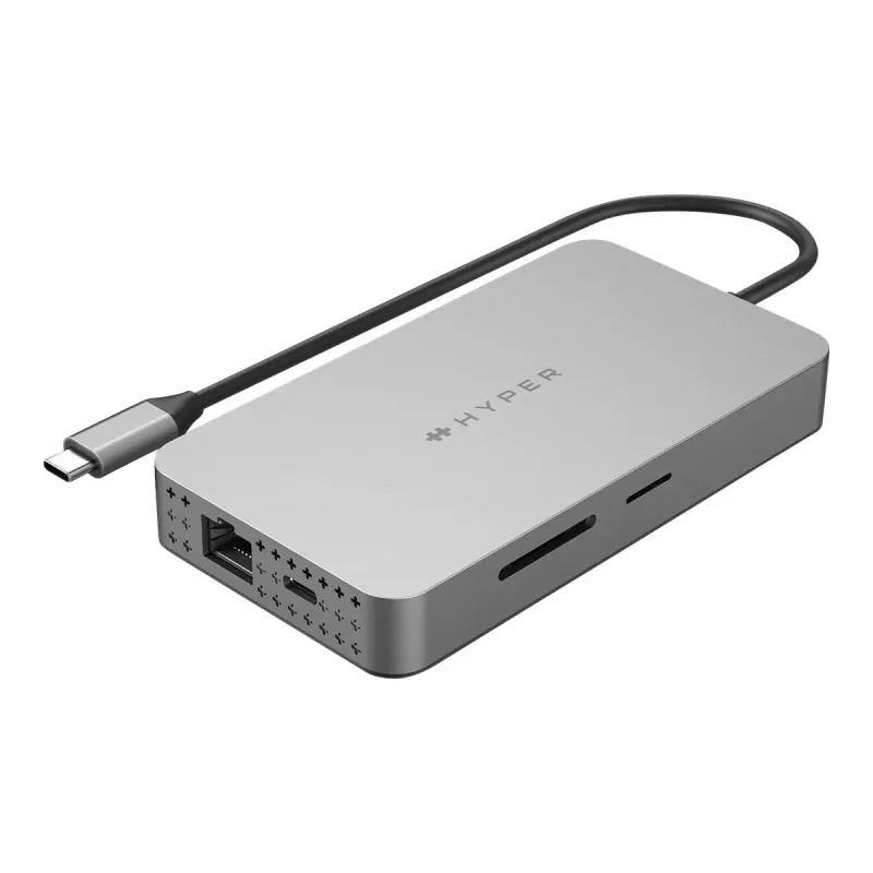 Hyper | HyperDrive Universal USB-C 10-in1 Dual HDMI Mobile Dock | Ethernet LAN (RJ-45) Anschlüsse 1 | HDMI-Anschlüsse Anzahl 2