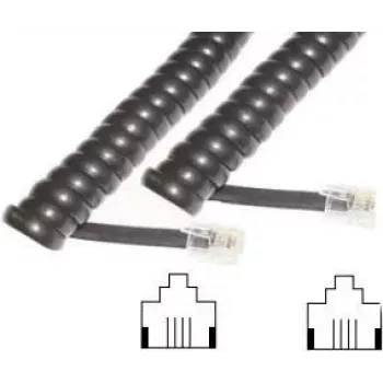 Telefonkabel e+p T 15 2m Schwarz