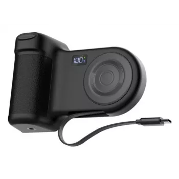 Aktiver Telefonhalter Belkin Stage PowerGrip für Mobiltelefone — Charcoal, 9300 mAh