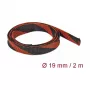 Kabelschutzschlauch DeLOCK 20743 Schwarz Rot