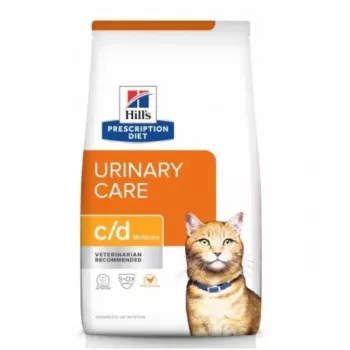 HILL'S PRESCRIPTION DIET Feline c/d Urinary Care Multicare Trockenfutter für Katzen Huhn 8 kg