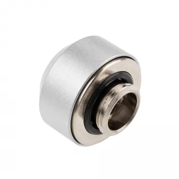 Hardtube-Fitting OPTIMUS 12 mm, silber – Einzel-Klemmverbinder für starre Kühlrohre