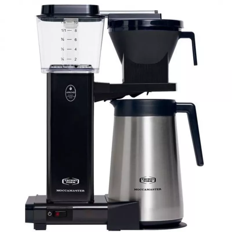Moccamaster KBGT 741 Filterkaffeemaschine mit Thermoskanne, Schwarz