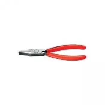 Knipex Flachzange Gesamtlänge 140mm Kopfstange schwarz atram. Kugelkopfabdeckung